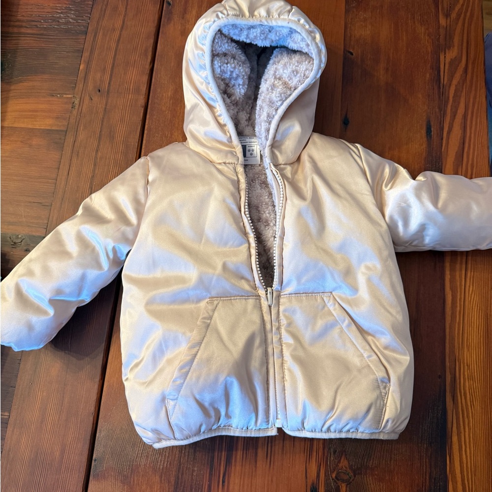 GAP Baby Cream Puffer Jacket